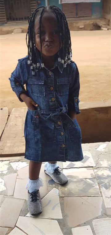 Baby girl Denim jeans gown