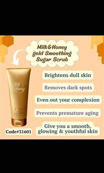 Milk and honey body scrub