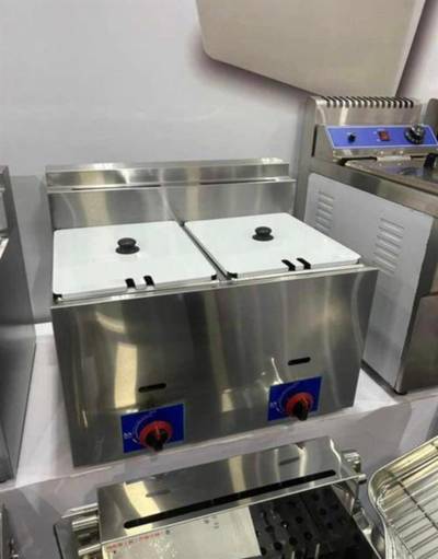 Double basket deep fryer machine