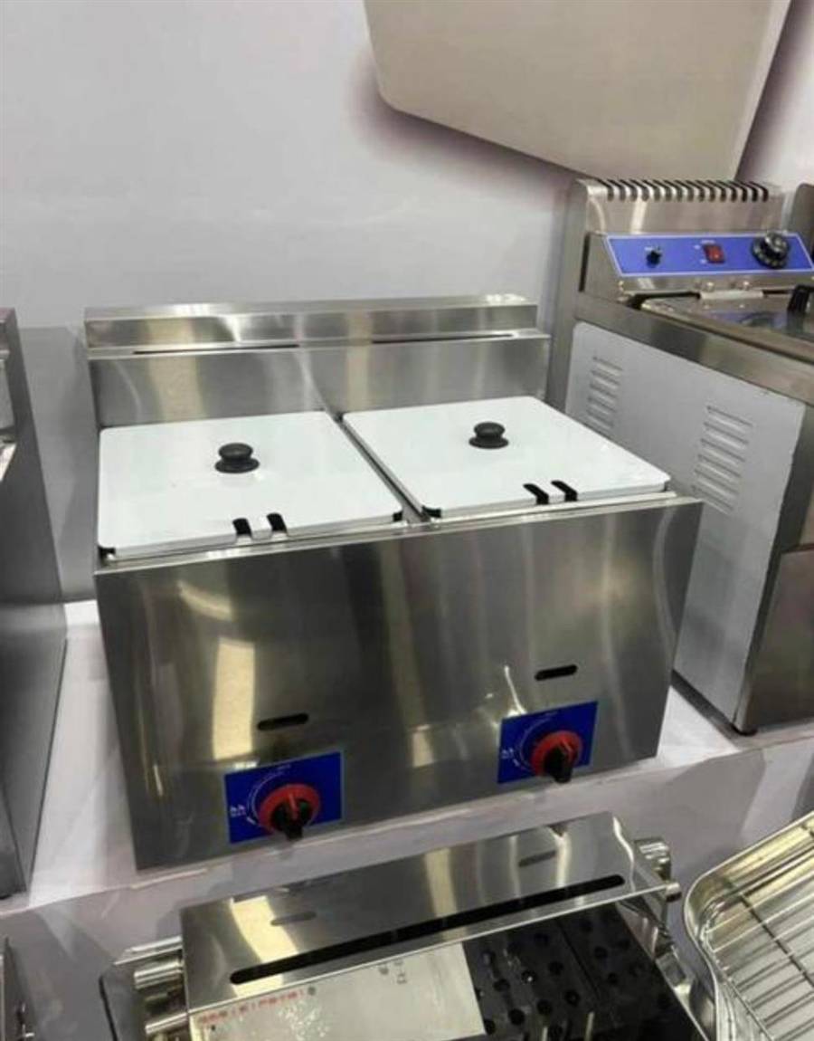 Double basket deep fryer machine