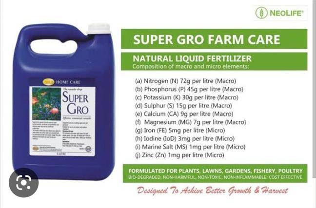 SUPER GRO ORGANIC FERTILIZER(5 LITERS)