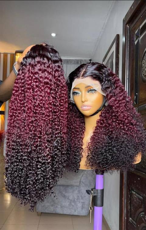 Work by Human Hair wig