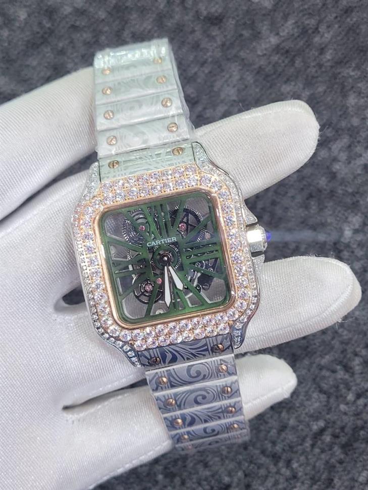 CARTIER SANTOS SKELETON STONE