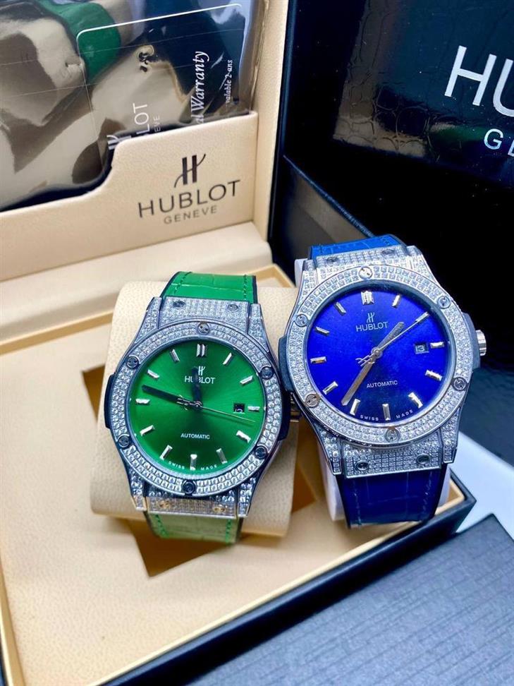 HUBLOT LEATHER HALF STONE