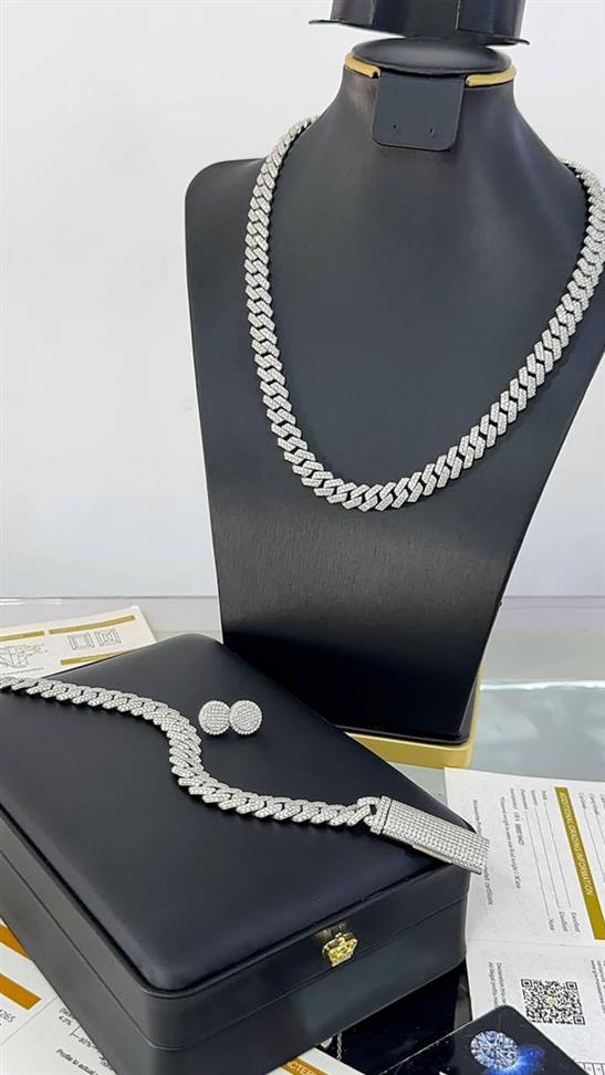 Vvs Moissanite Diamonds Cuban Bracelet