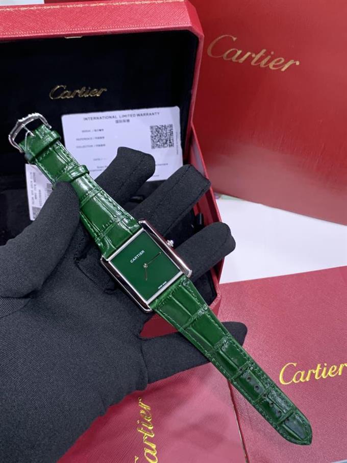 Cartier leather watch