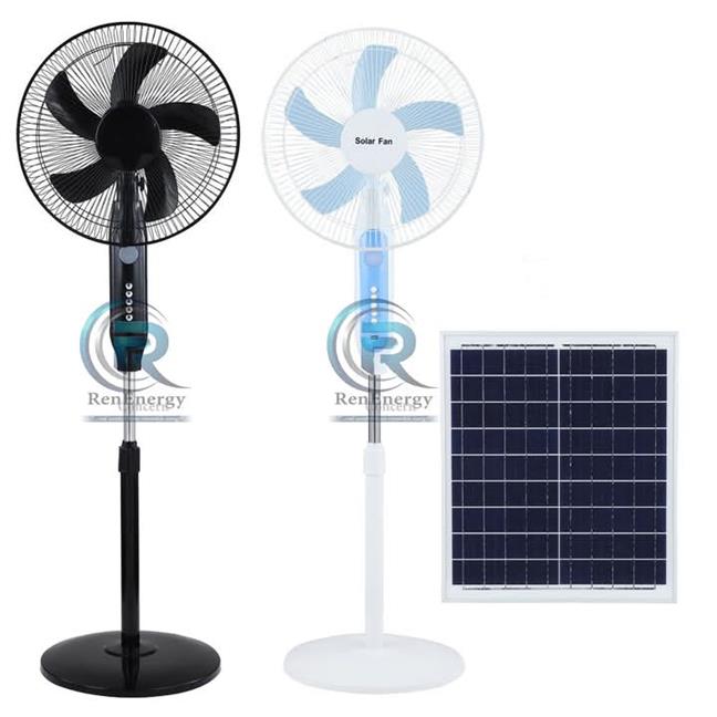 Solar standing fan