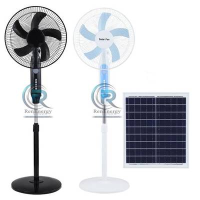 Solar standing fan