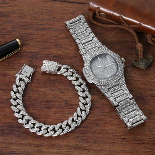 Cuban unisex  watch and bracelet
