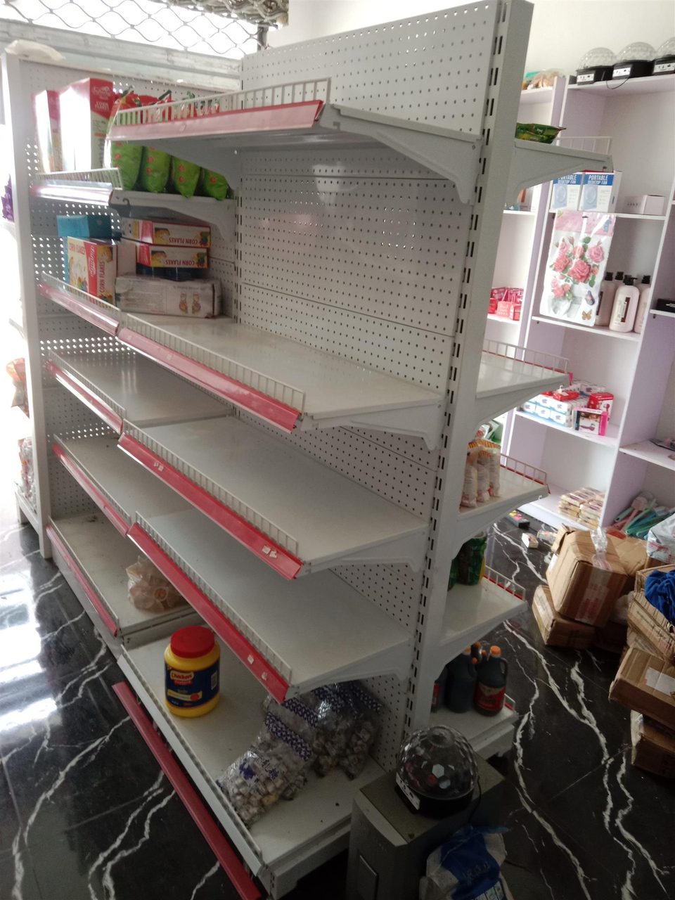 FOREIGN COATED IRON SHELF