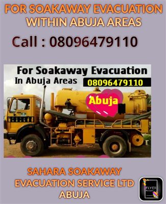 For Soakaway Evacuation Within Abuja