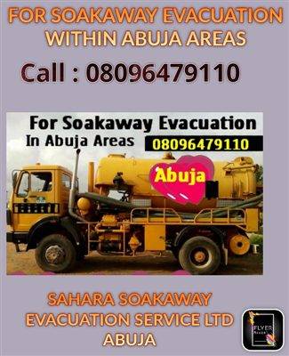 For Soakaway Evacuation Within Abuja