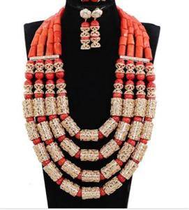 High quality coral beads with accessorie