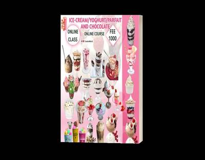 Ice-cream/parfait/yoghurt and chocolates