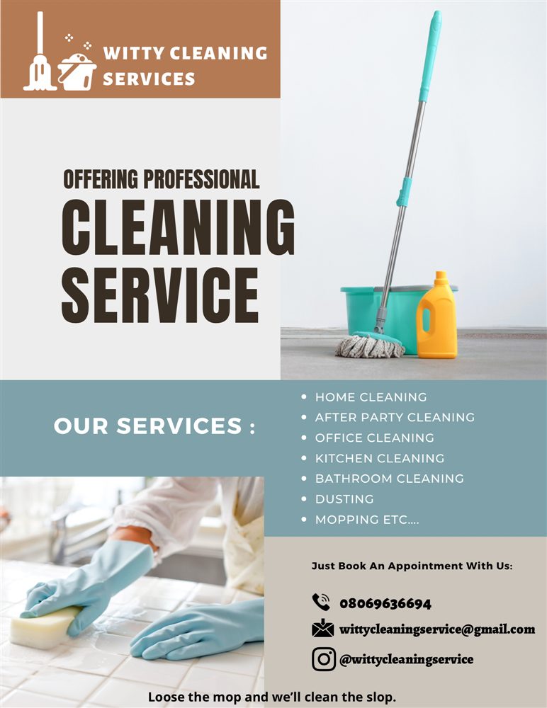 Professional cleaning services in Lagos