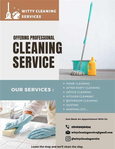 Professional cleaning services in Lagos