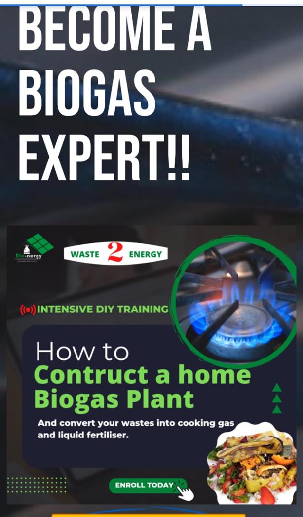 HOW TO GENERATE COOKING GAS FROM WASTES.