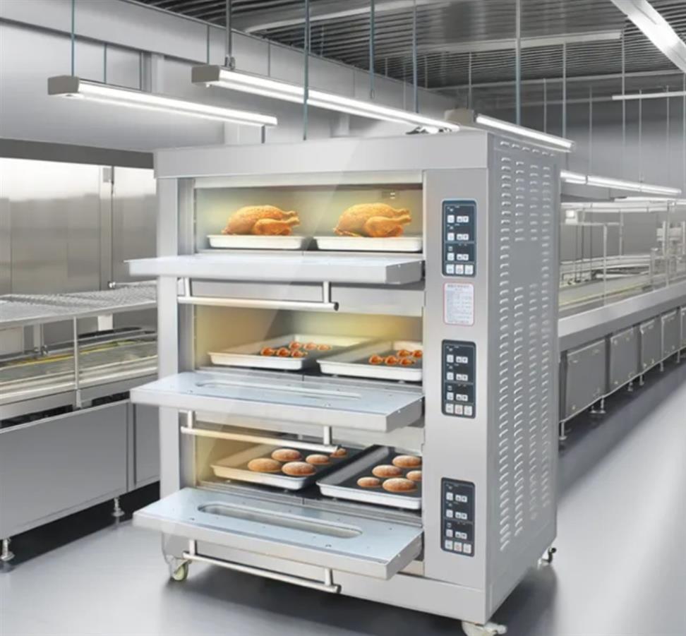6 Trays 3 decks gas Oven