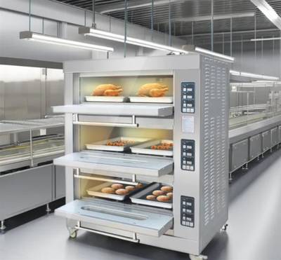 6 Trays 3 decks gas Oven