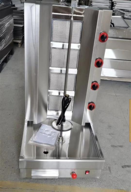 4 Burners shawarma machine