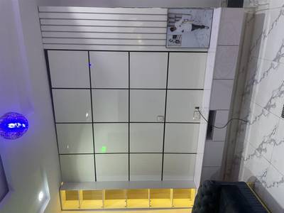 Tv console and wardrobe