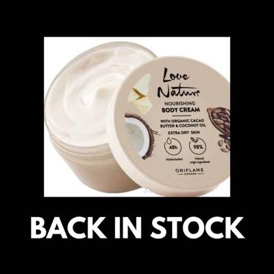 Love nature cacao butter and coconut oil
