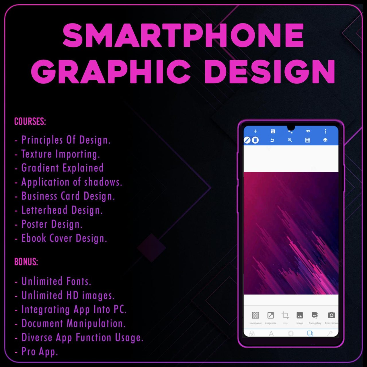 Smartphone Graphic Design(full course)
