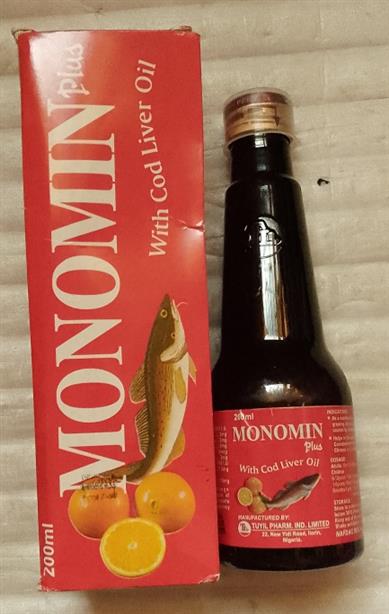 Monomin Plus Syrup with Cod Liver Oil
