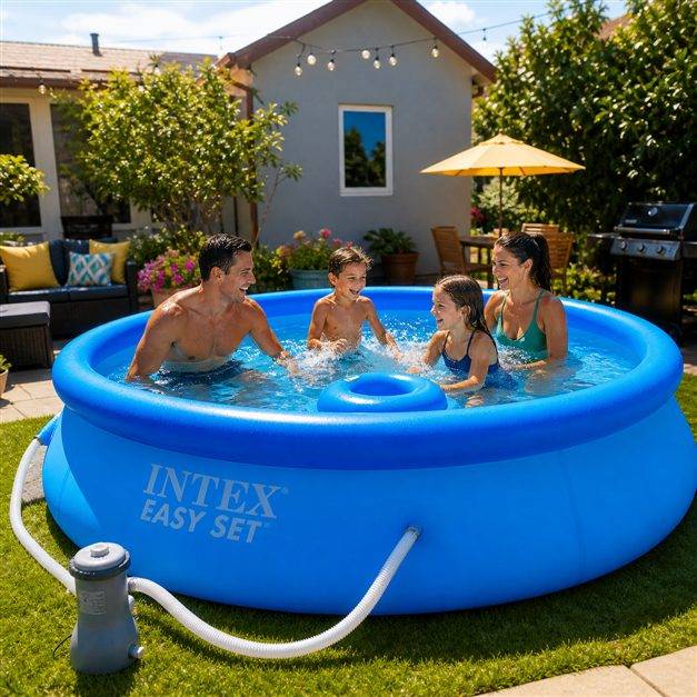INTEX 13ft easy set pool with filter