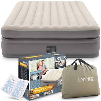 INTEX 20” DELUXE QUEEN SIZE AIR MATTRESS
