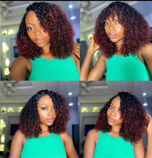 2 tonedWater bounce wig