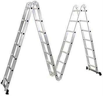 Fordable aluminum ladder 4x7 28ft