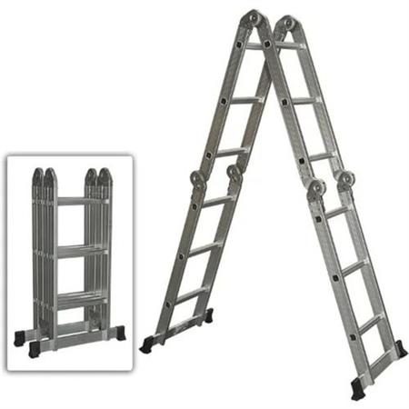 Fordable aluminum ladder 4x3
