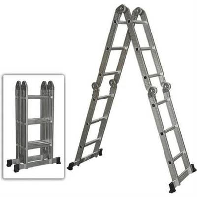 Fordable aluminum ladder 4x3