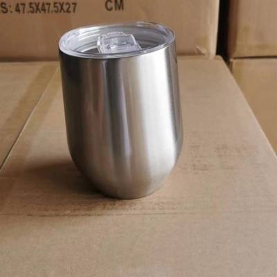 Mini stainless wine tumbler.