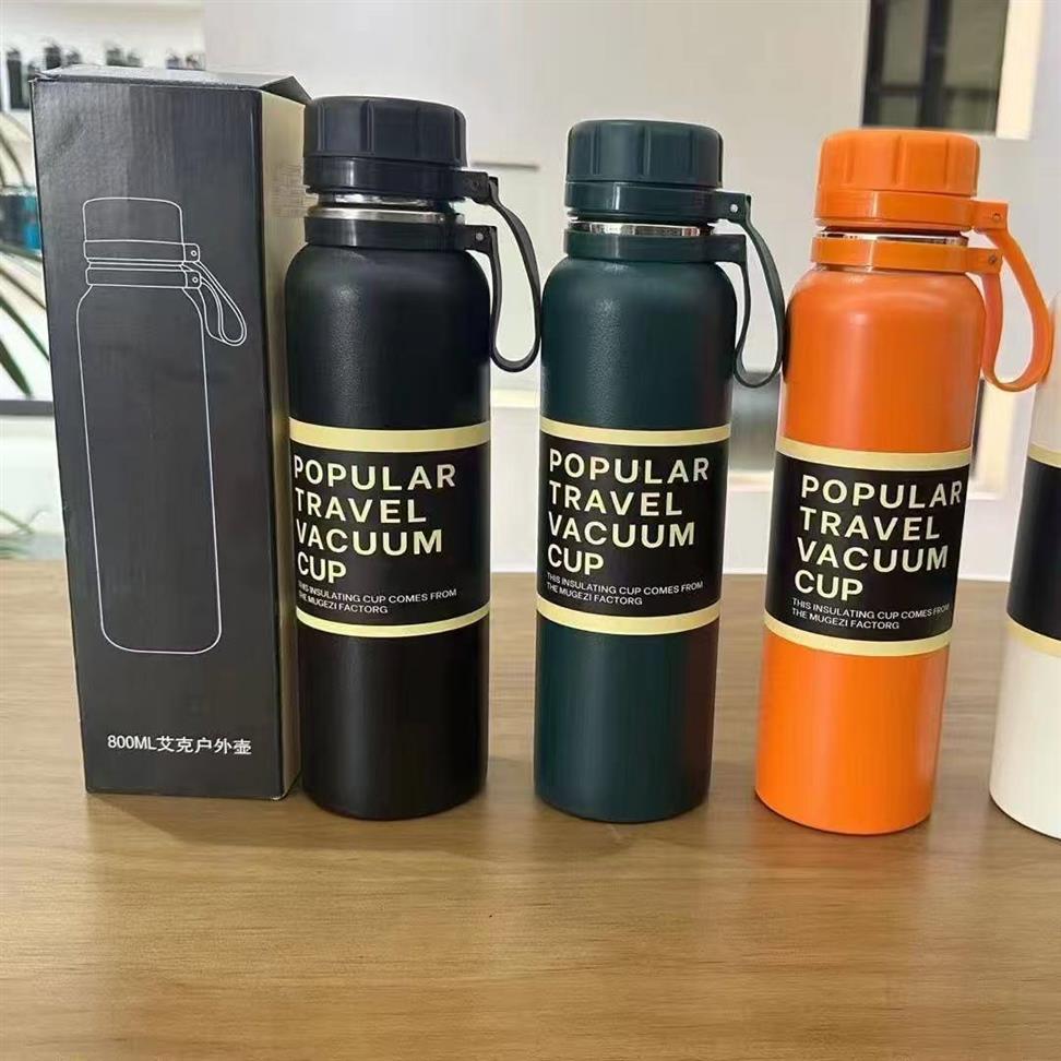 Stainless steel vacuum flask.