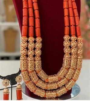 High quality coral beads with accessory