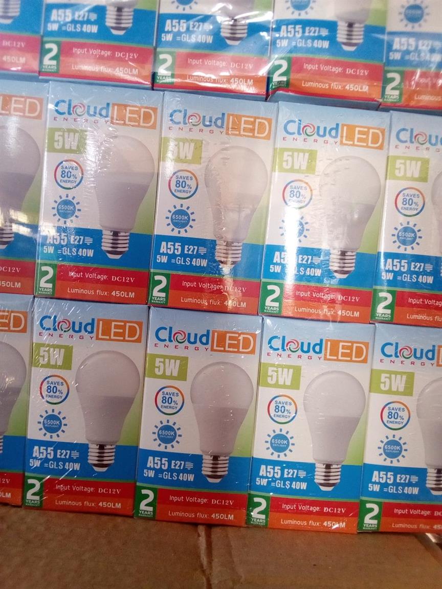 5w 12v DC solar bulb