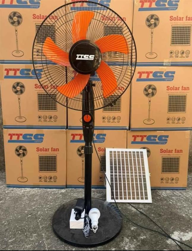 Solar standing fan
