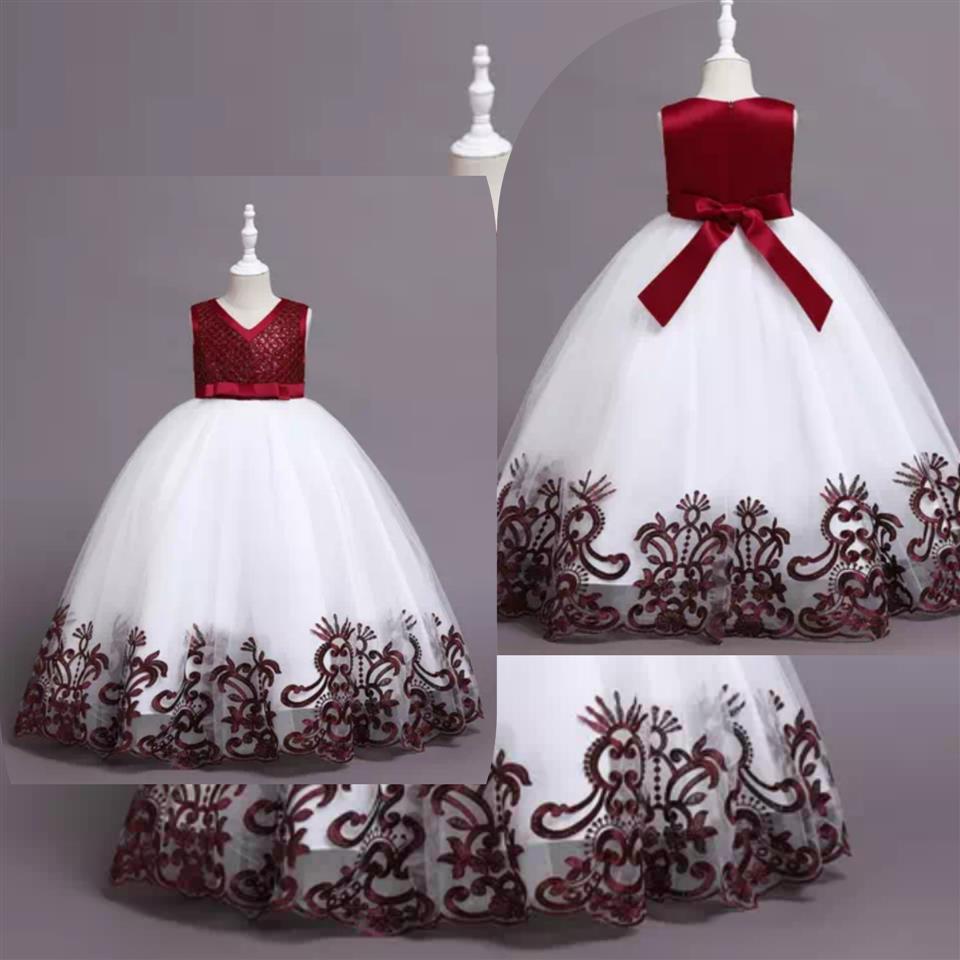 Girls Party Wedding Formal Long Ball Gow