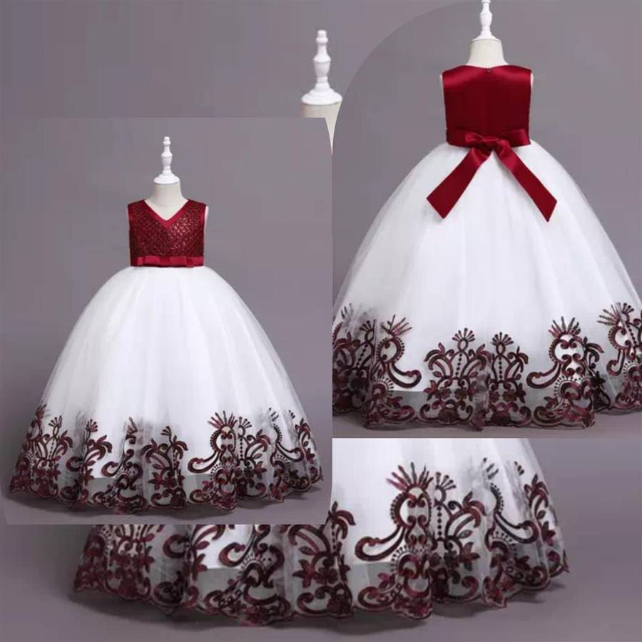 Girls Party Wedding Formal Long Ball Gow