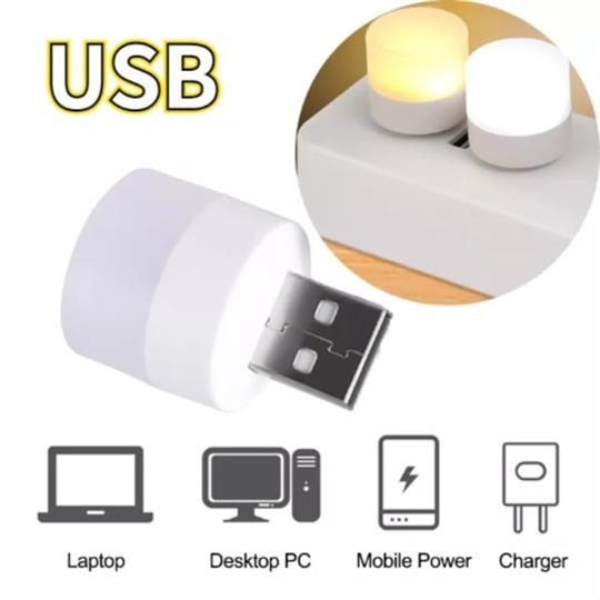 Portable Usb Led Warm Plug Light (2pcs)