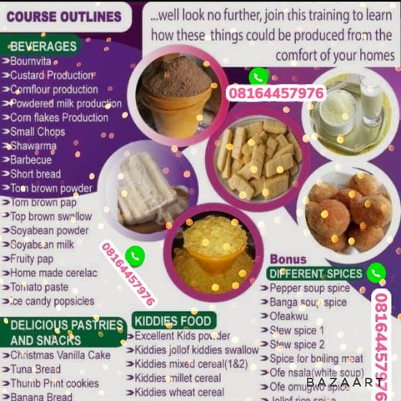 Beverages and cereal production training