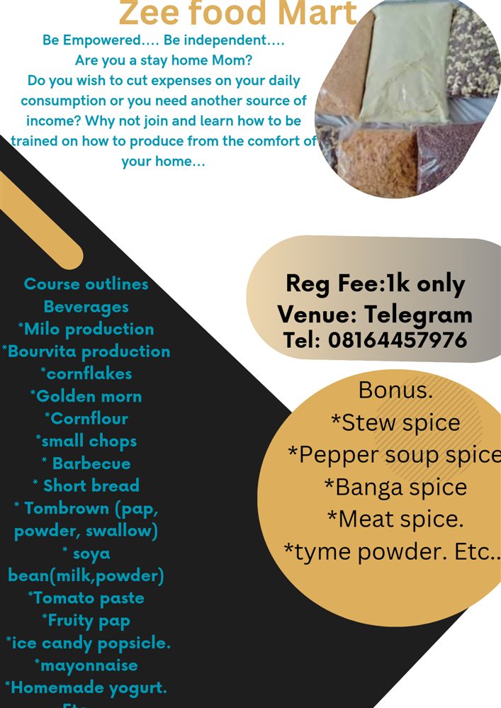Beverages and cereal production training