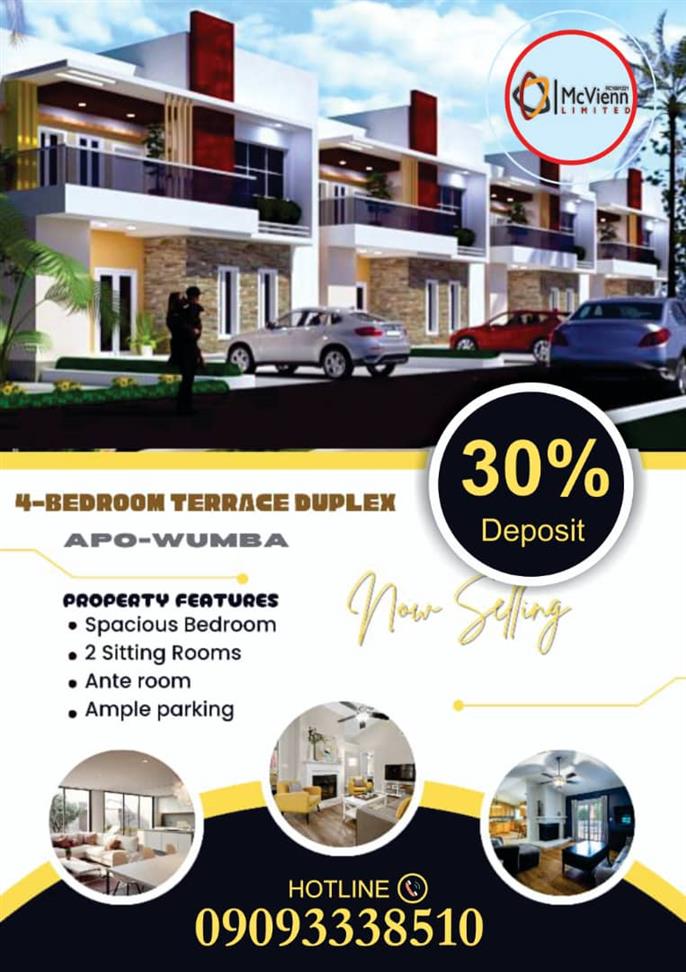4 BEDROOM TERRACE FOR SALE