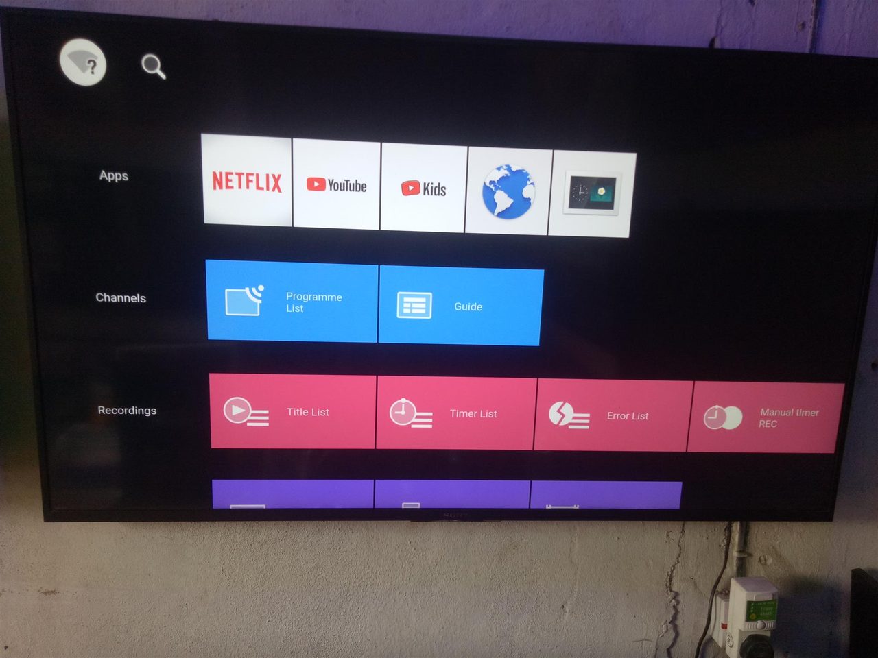 Sony 55" smart tv