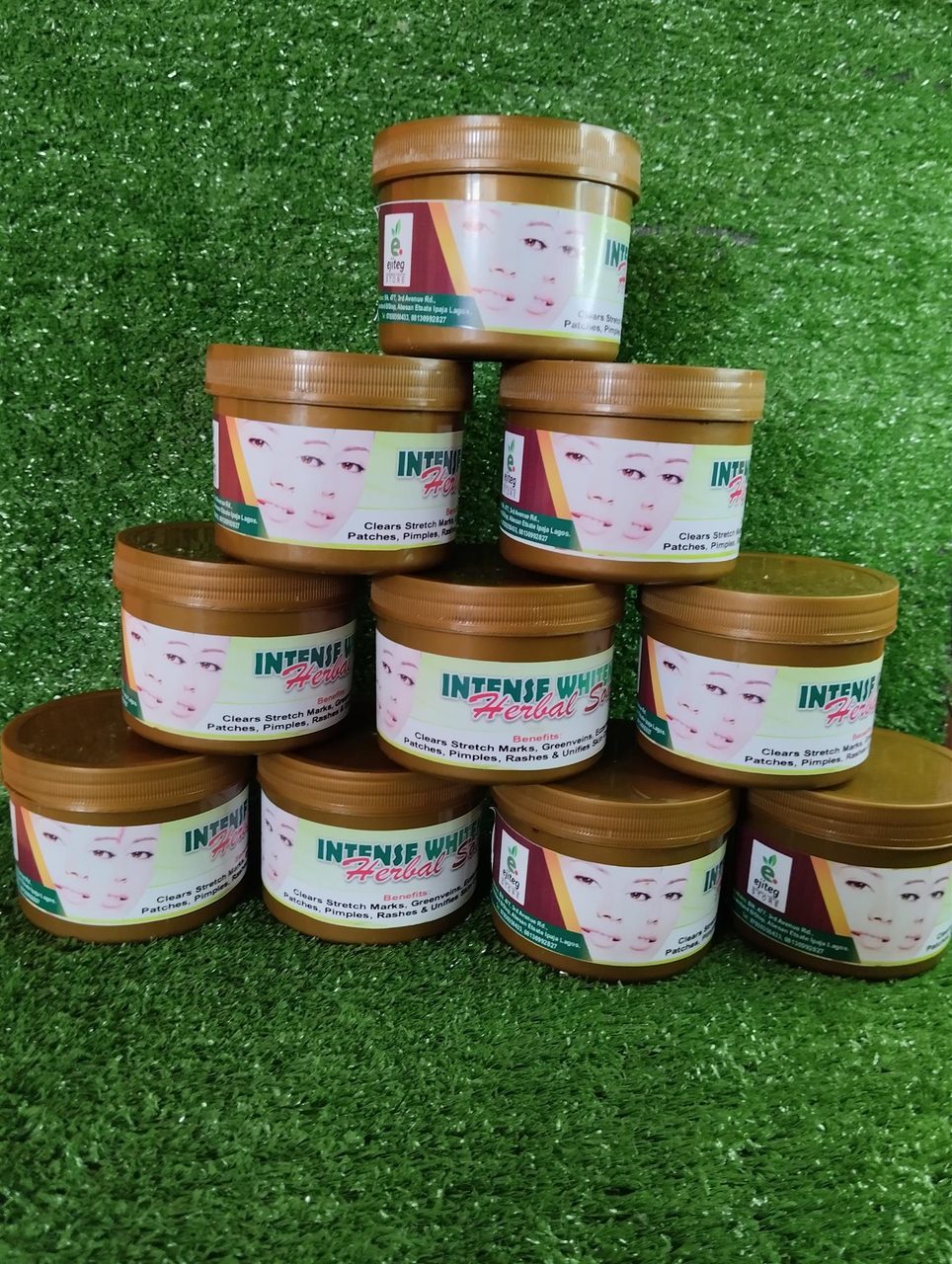 Whitening herbal black soap