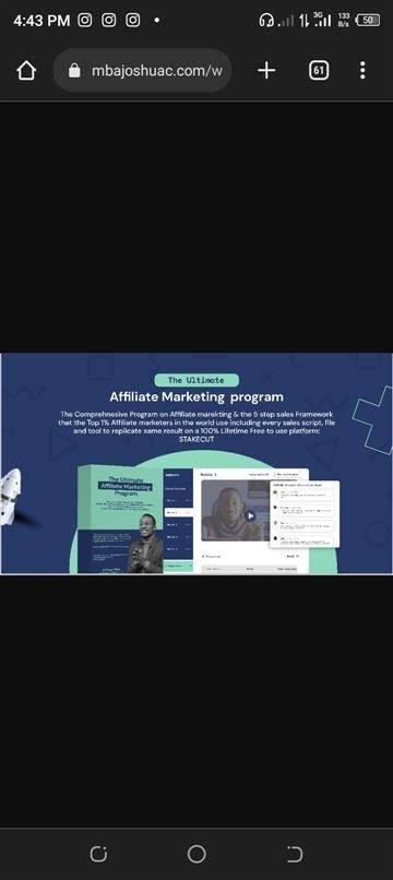 Ultimate  Affiliate marketing program+D