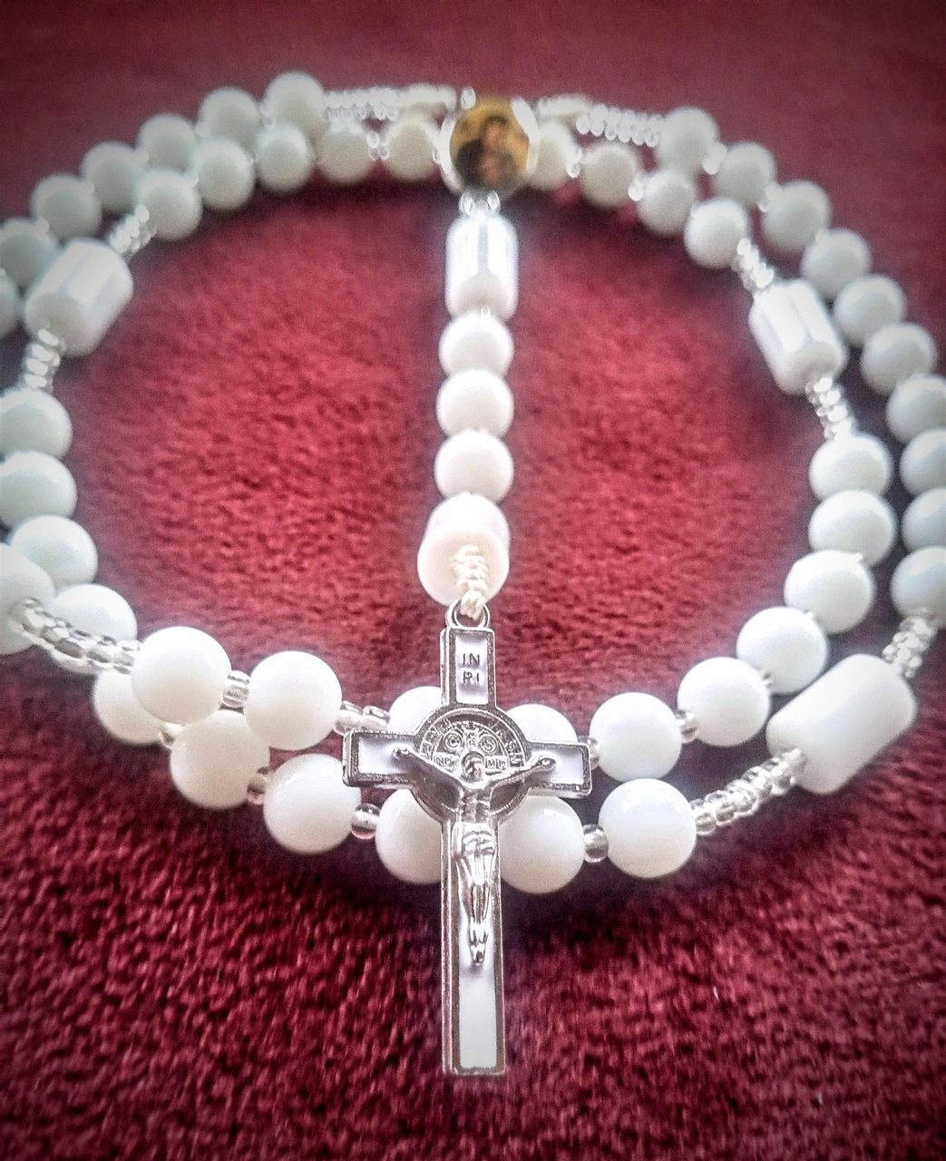 White Crystal Rosary