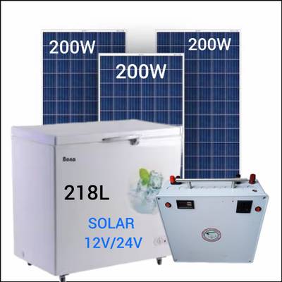 Solar freezer with Battery